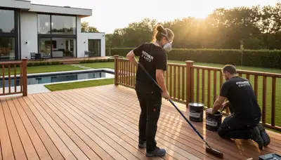 Wilmington, NC deck painting for durable exterior finishes on wood decks