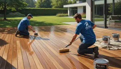 Deck sealing service for wood deck protection in Wilmington, NC by Wilmington Paint Pros
