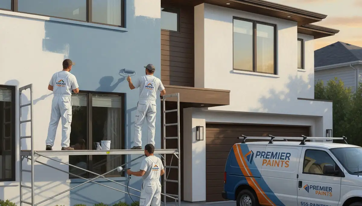 Wilmington, NC house painters applying exterior paint for coastal home protection and curb appeal