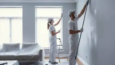 Interior house painters in Wilmington, NC applying a smooth, durable coastal finish