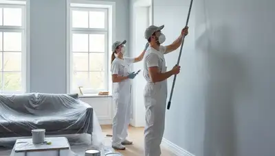 Interior house painting in Wilmington, NC by Wilmington Paint Pros for a fresh, durable finish