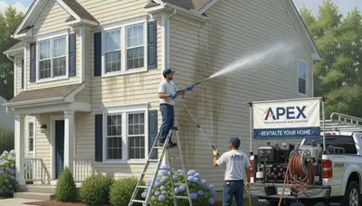 Vinyl siding pressure cleaning for Wilmington, NC coastal homes by local painting pros