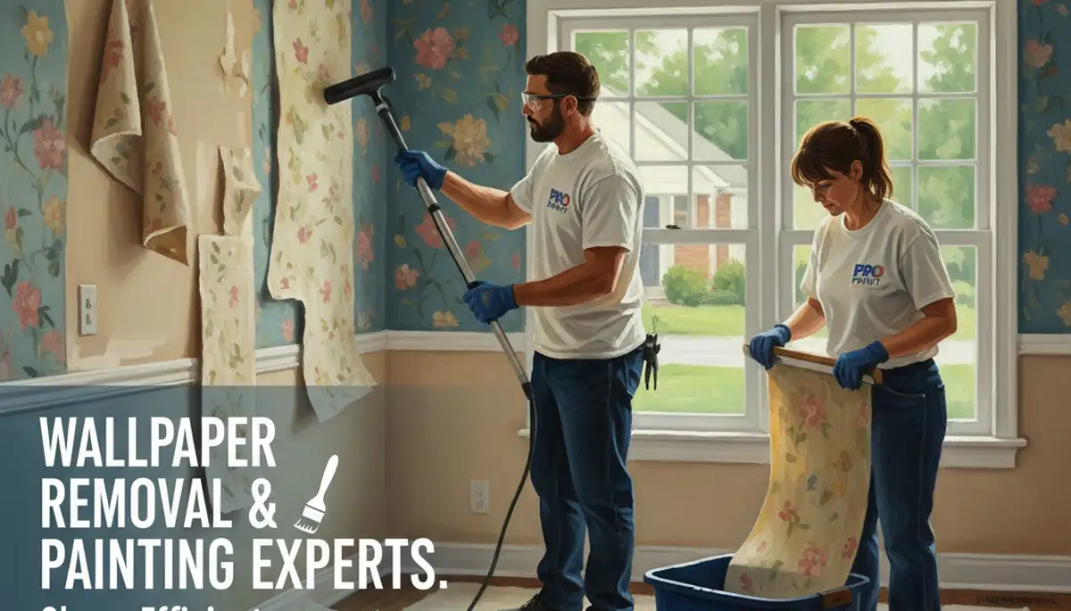 Wallpaper removal service in Wilmington, NC for homes needing wall prep and repair by Wilmington Paint Pros